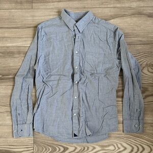 UNTUCKit Slate Blue Casual Button Down Shirt